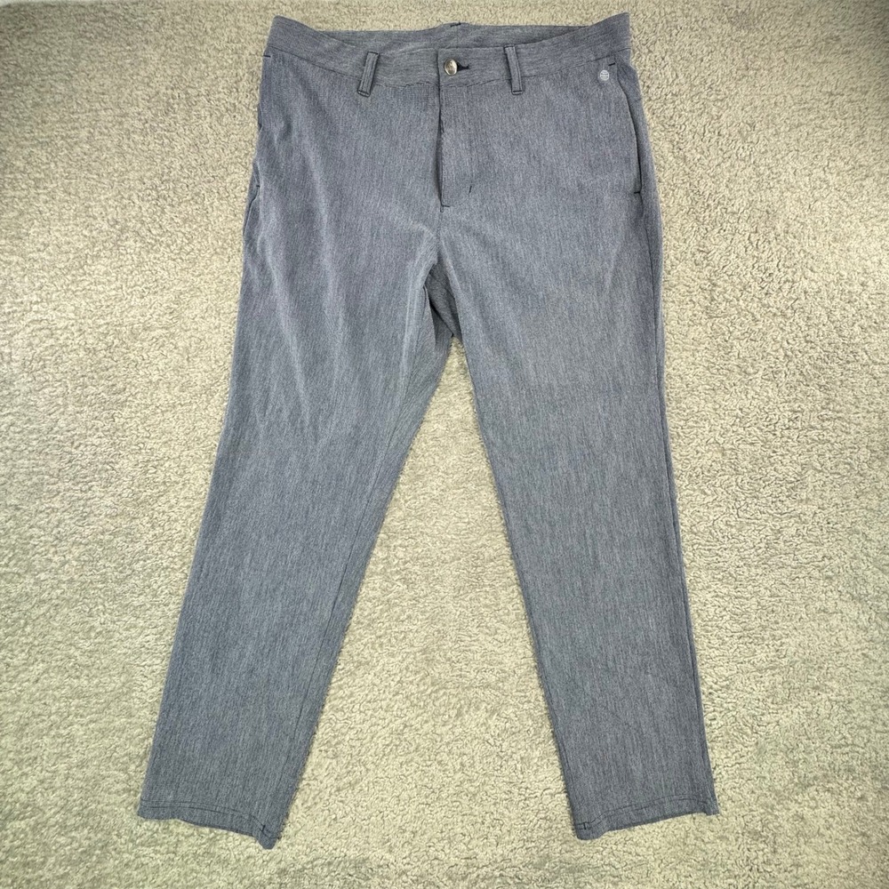 Adidas Mens Ultimate365 Golf Pants‎ Grey Micro Check 36x30 HR9051 Stretch Pants